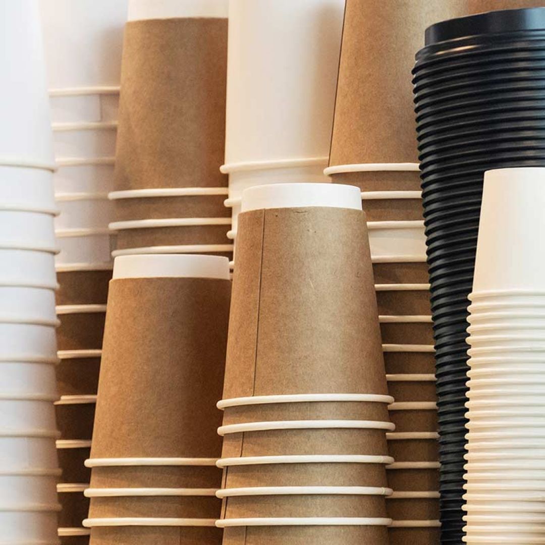 Made From Recycled Paper Cups