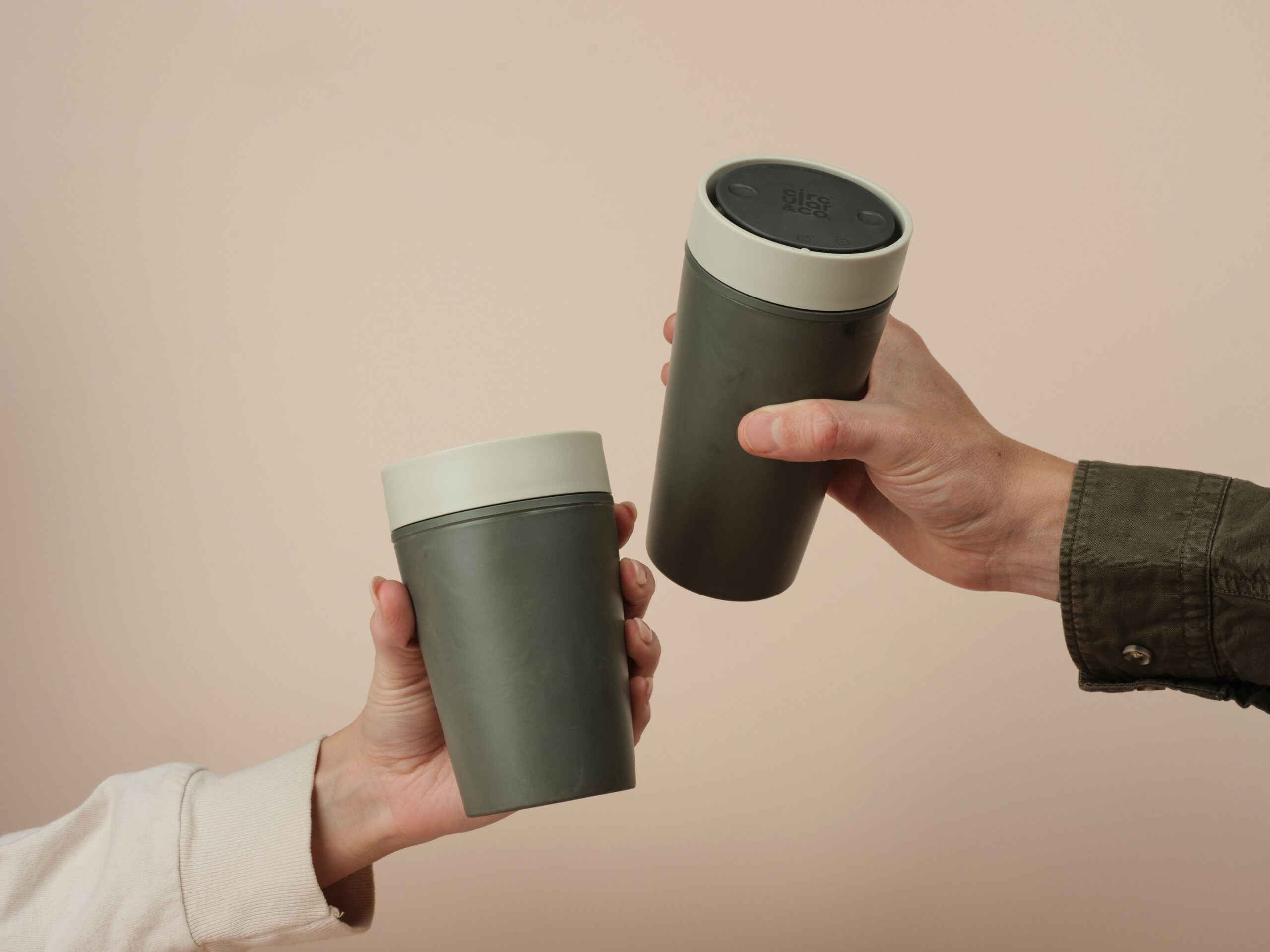 Circular&Co Reusable Coffee Cup Made From Traceable Marine Plastic Ecru