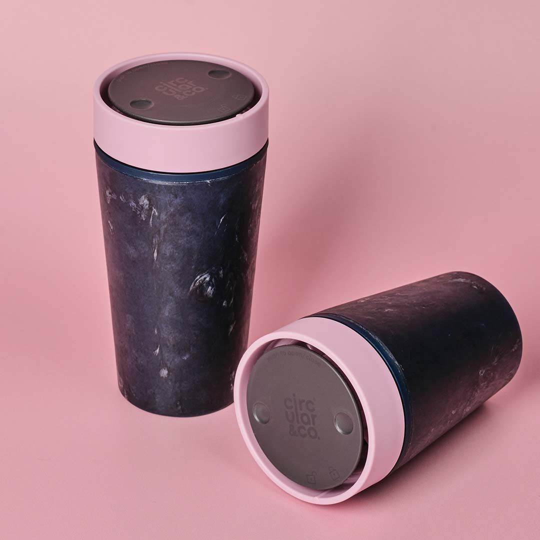 Fabric Waste Reusable Cup Dusk Pink