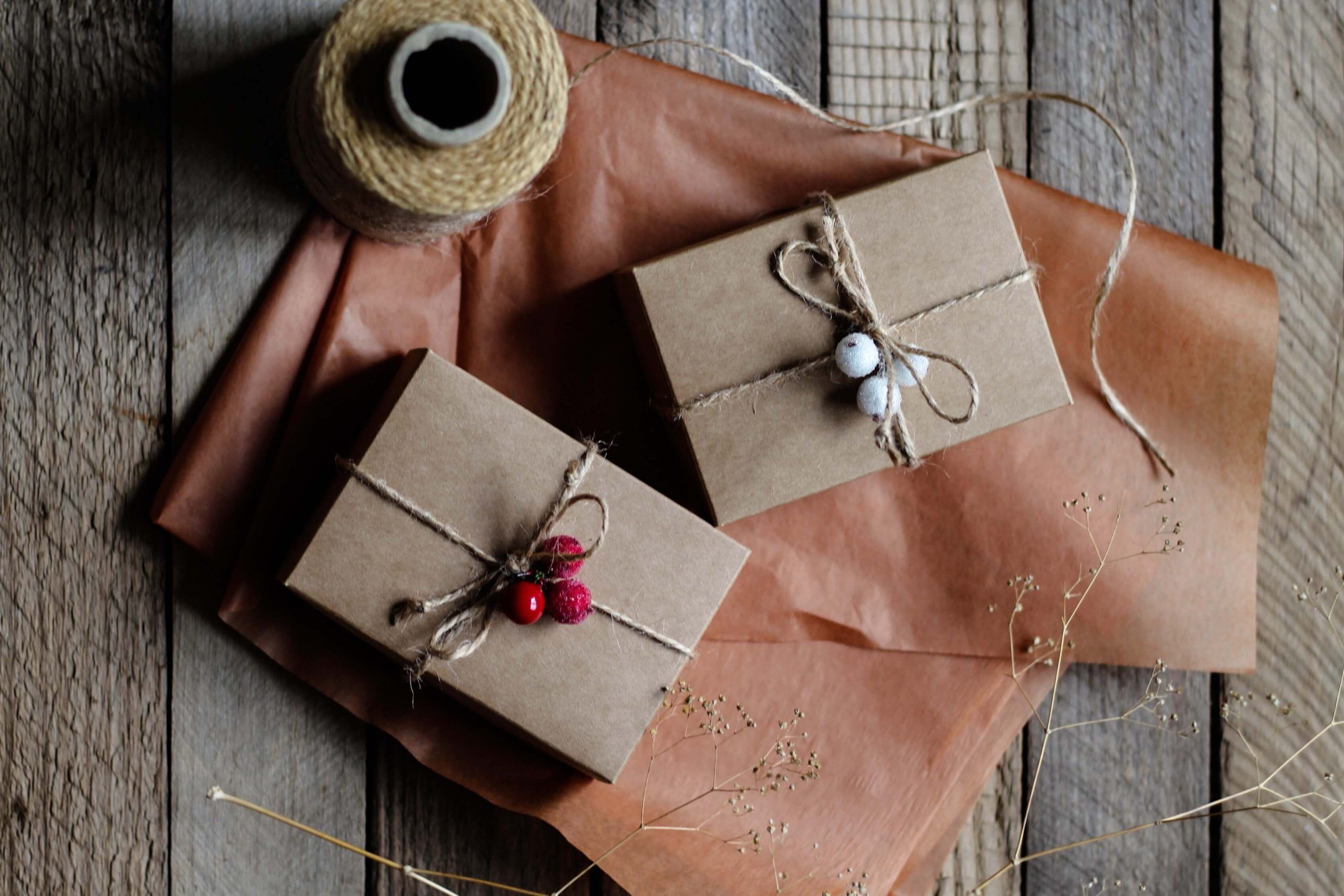 Christmas Gifts in Paper Packaging