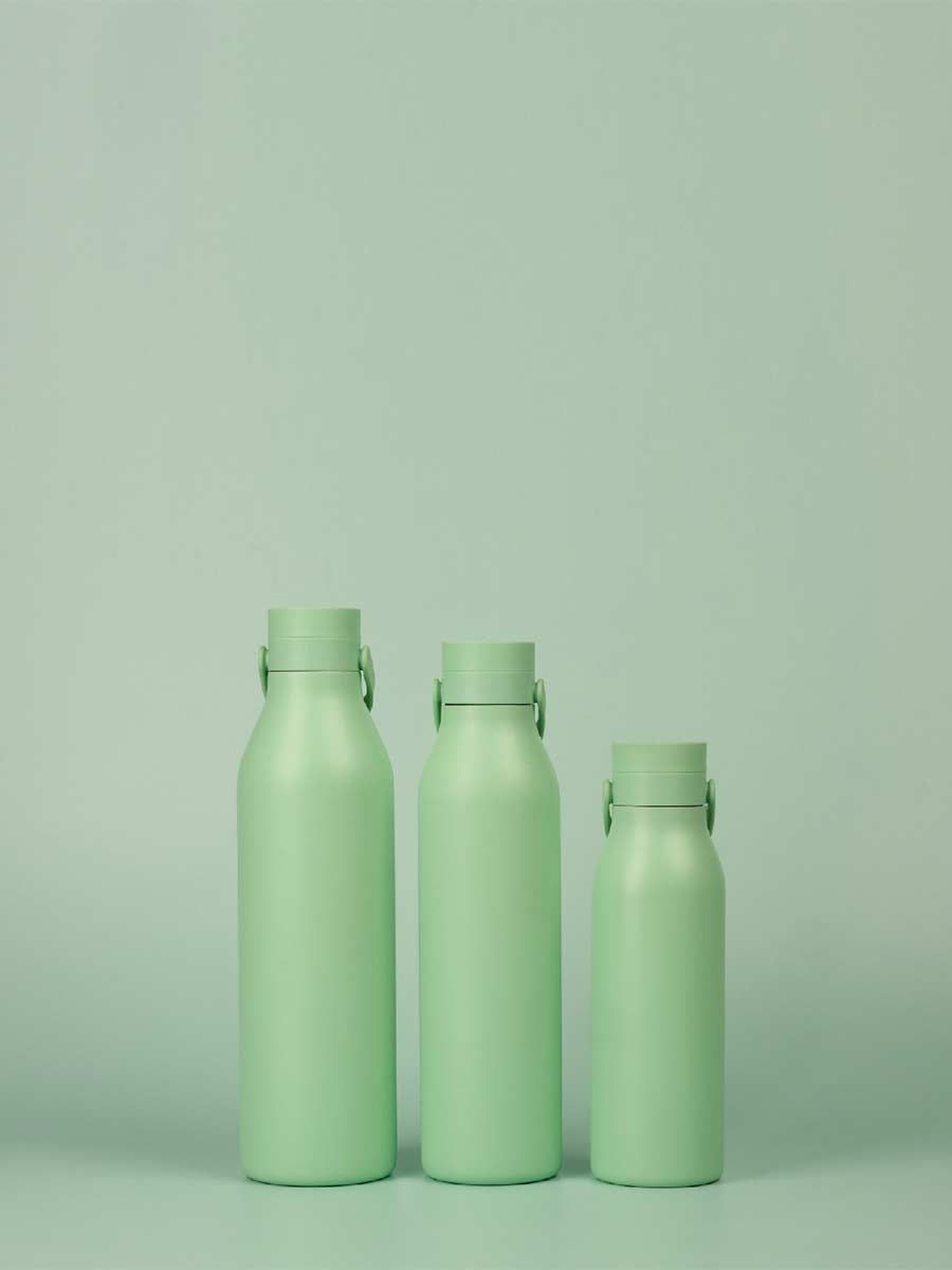 Circular&Co Reusable Water Bottle – Made From Recycled Stainless Steel - Seaglass Green