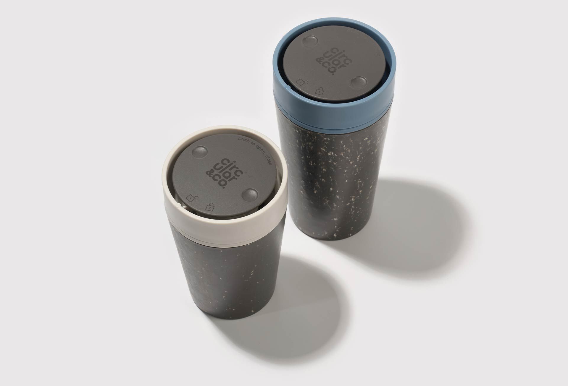 Reusable, recycled coffee cups