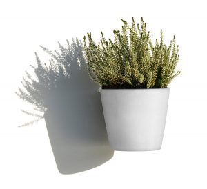 ECOPOTS Amsterdam Wall hanging flower pot White