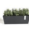 ECOPOTS Bruges rectangular planter Black