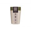 Circular Reusable Coffee Cup 8oz cream and green