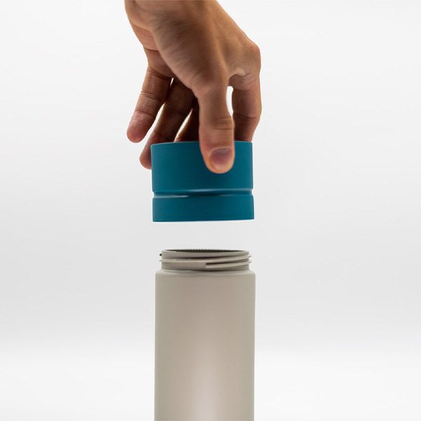 Circular Reusable Water Bottle Easy Lid