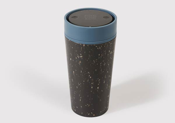 Reusable recycled coffee cup
