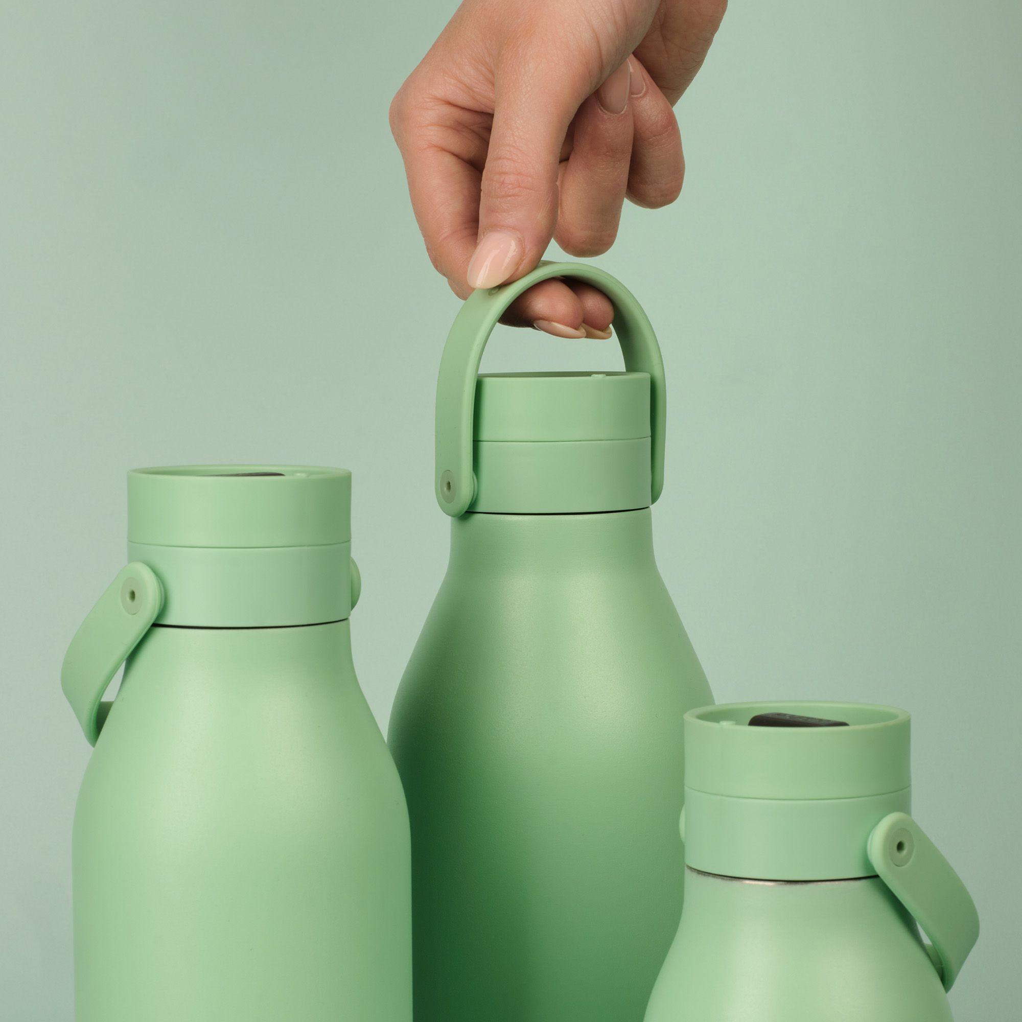 Circular&Co Reusable Stainless Steel Water Bottle Seaglass Green