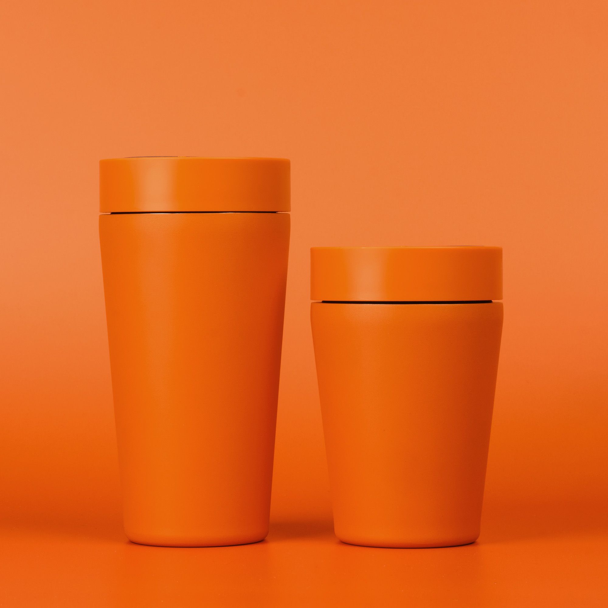 Circular&Co Reusable Travel Mug Coffee Cup Stainless Steel Sunrise Orange