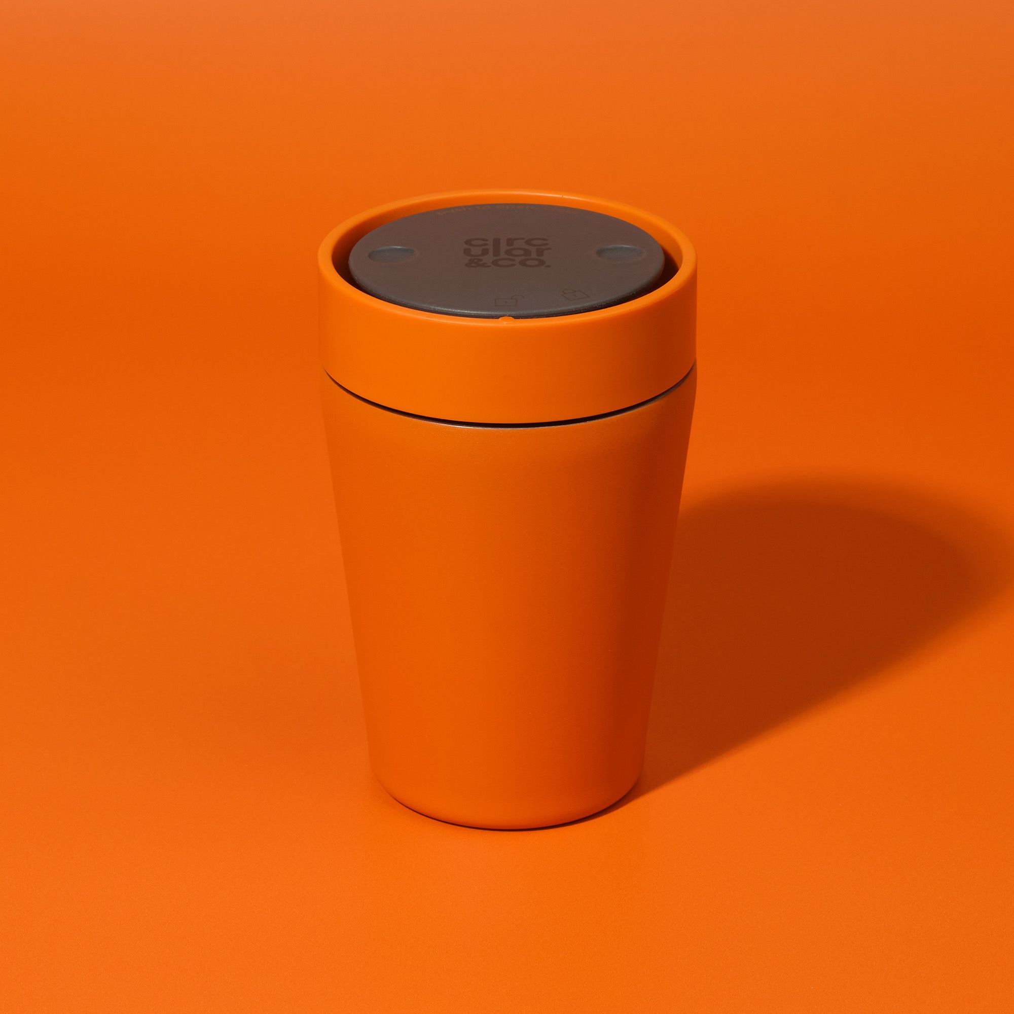Circular&Co Reusable Travel Mug Coffee Cup Stainless Steel Sunrise Orange
