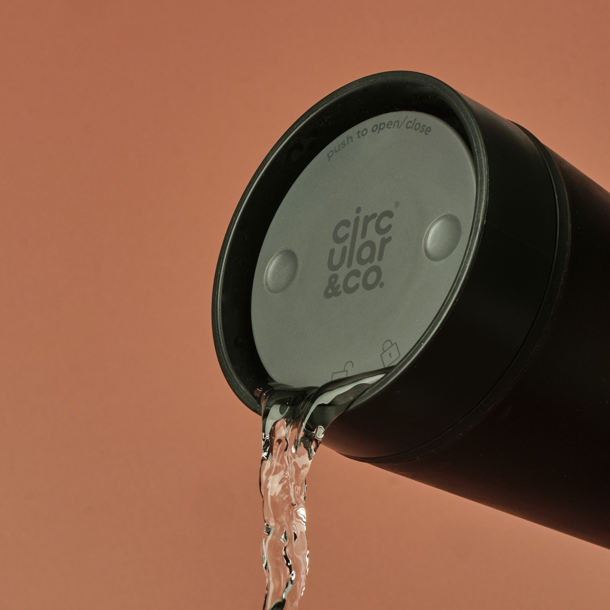 Circular&Co Reusable Coffee Cup Made From Recycled Coffee Waste Espresso Black