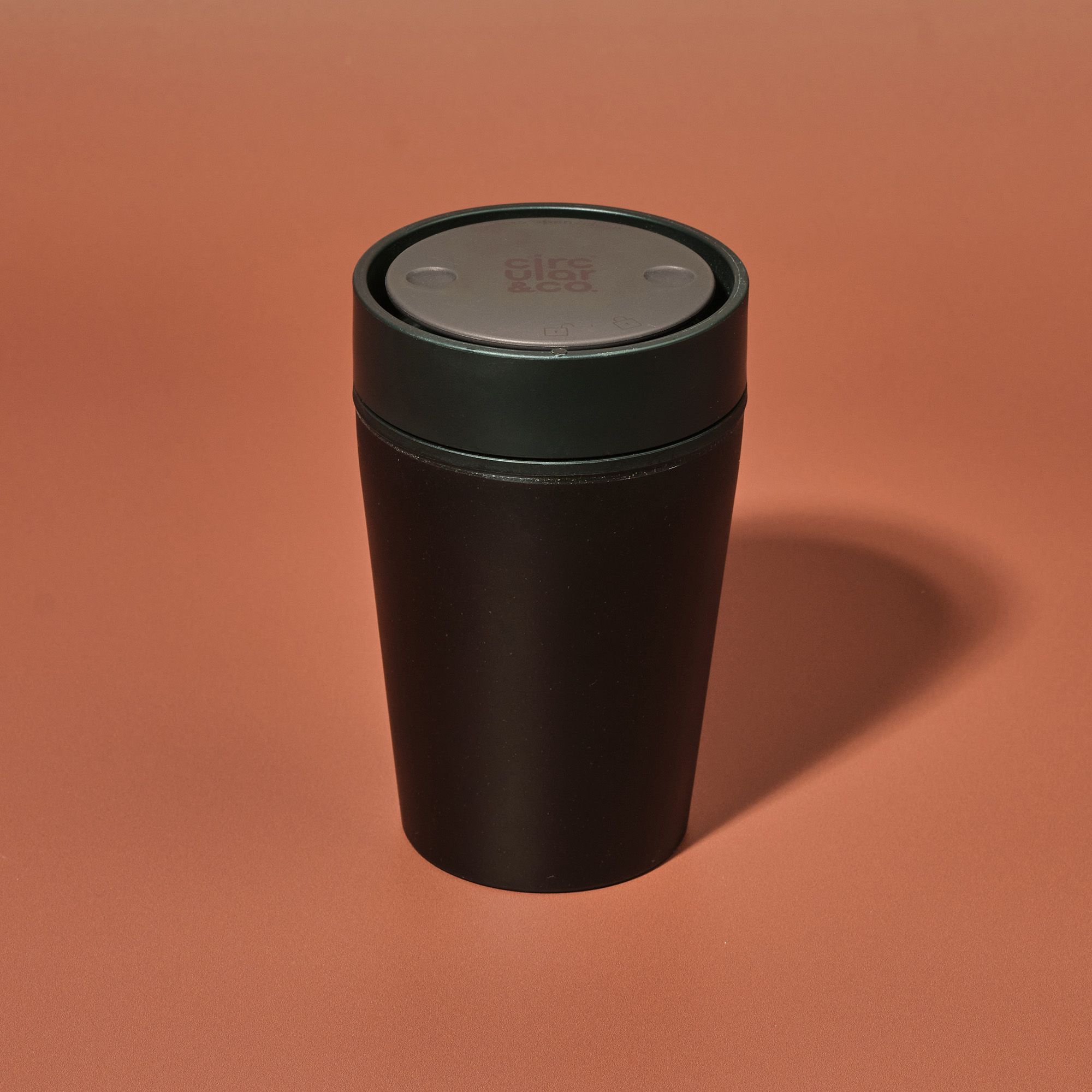 Circular&Co Reusable Coffee Cup Made From Recycled Coffee Waste Espresso Black 8oz
