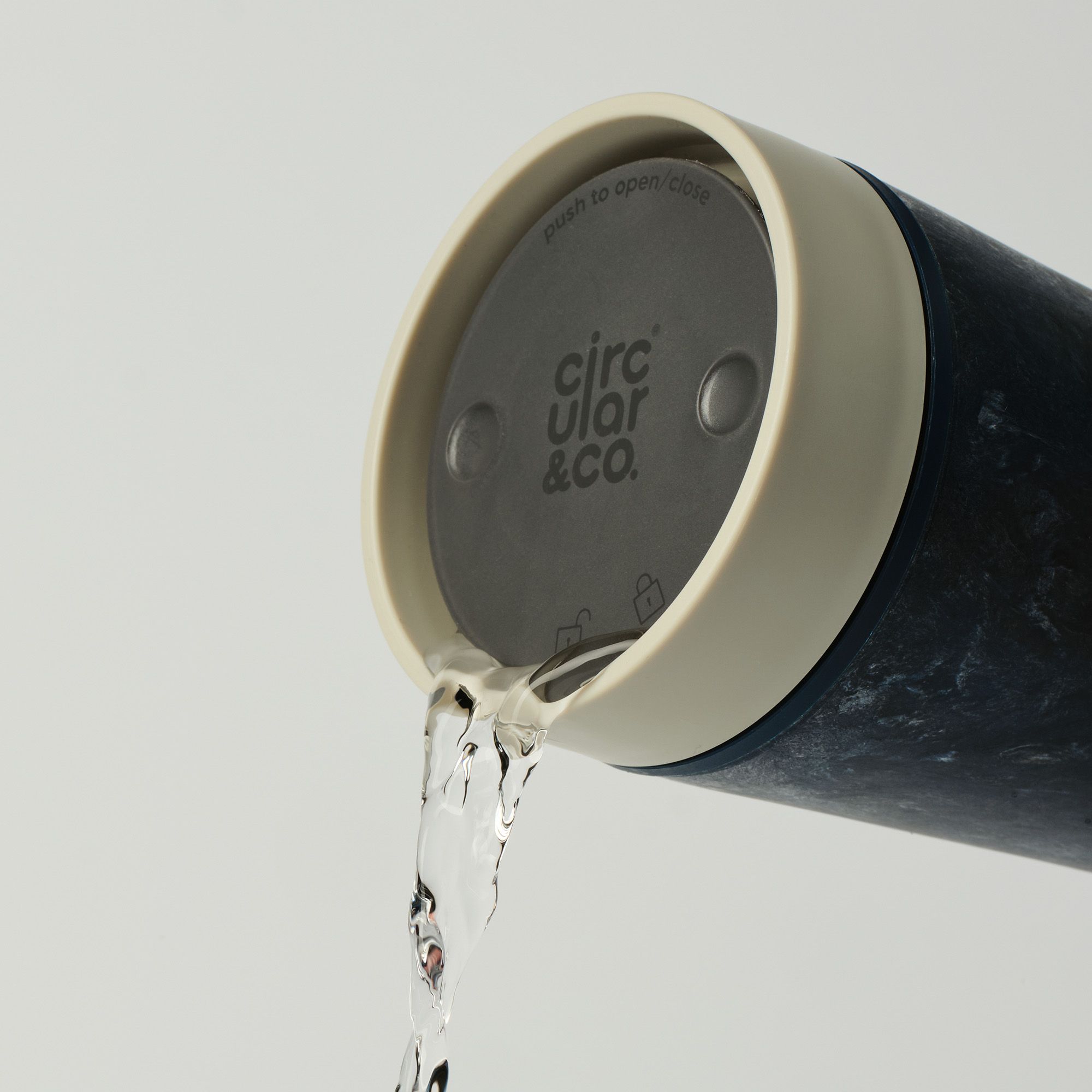 Circular&Co Reusable Coffee Cup Made From Fabric Waste Ecru