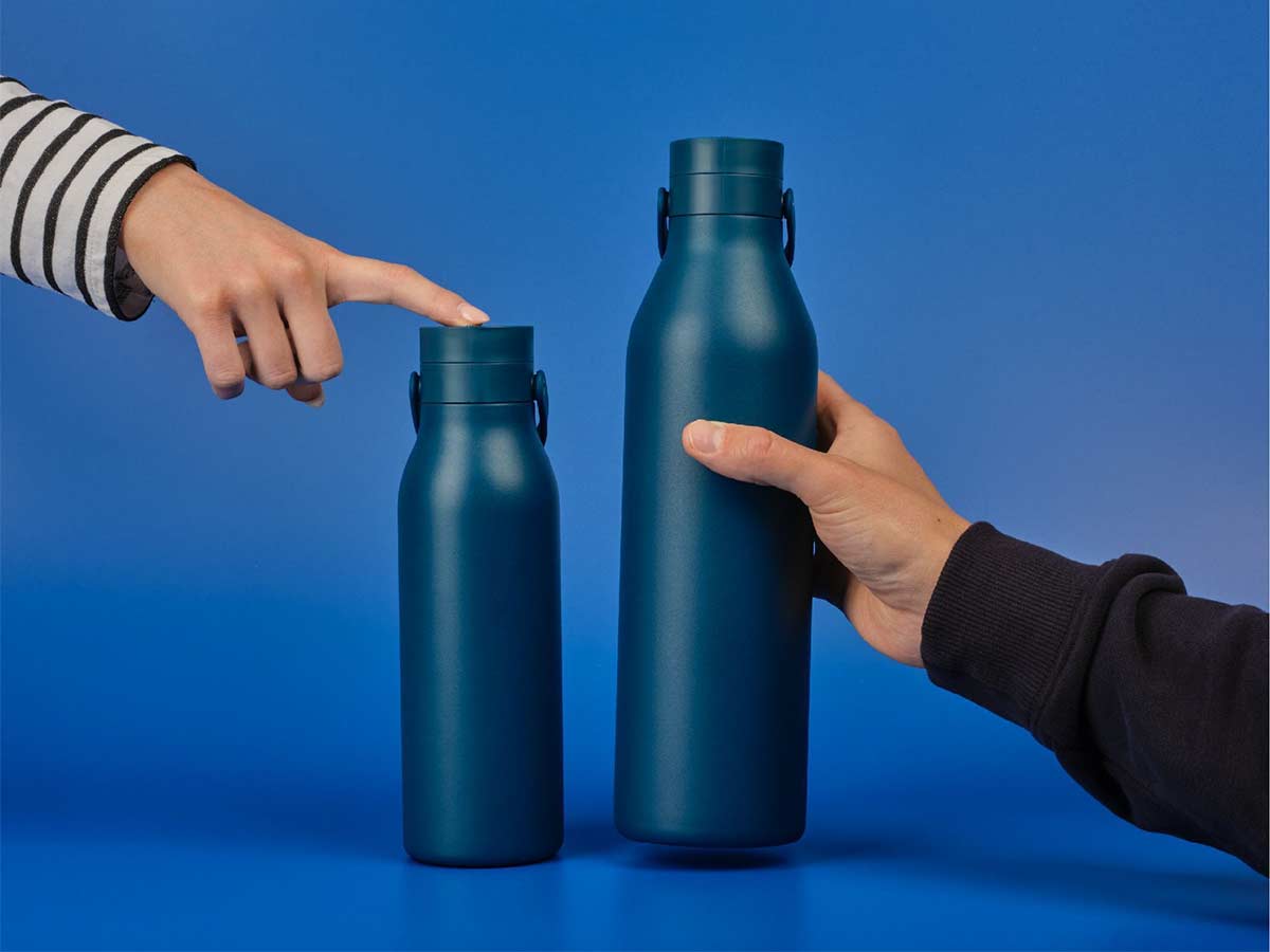 Circular&Co Reusable Water Bottle – Made From Recycled Stainless Steel - Midnight Blue