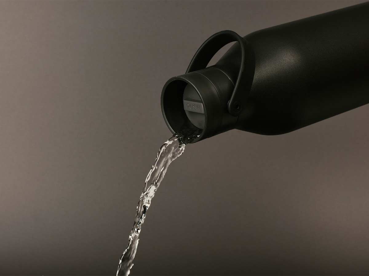 Circular&Co Reusable Water Bottle – Made From Recycled Stainless Steel - Black