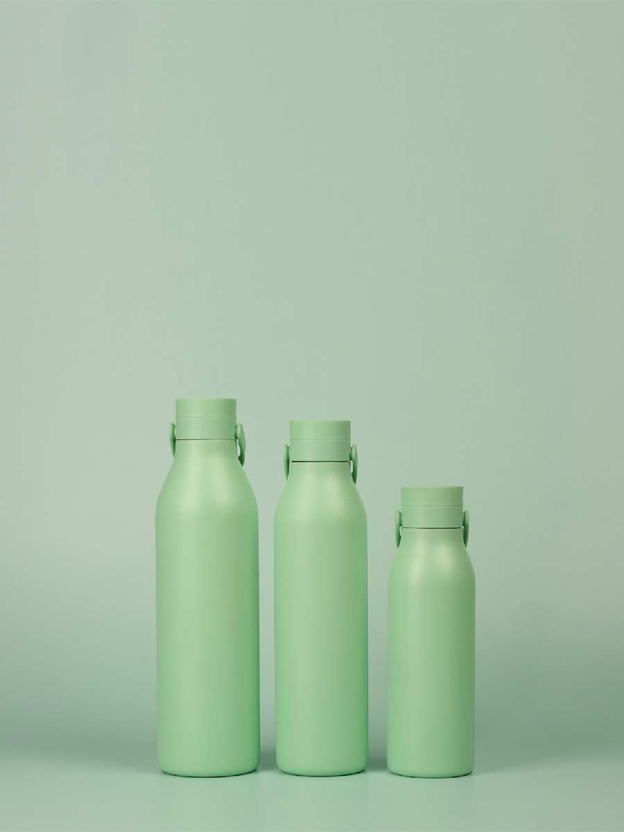 Circular&Co Reusable Water Bottle – Made From Recycled Stainless Steel - Seaglass Green