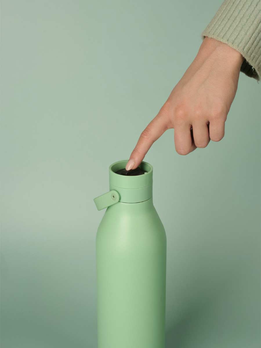 Circular&Co Reusable Water Bottle – Made From Recycled Stainless Steel - Seaglass Green