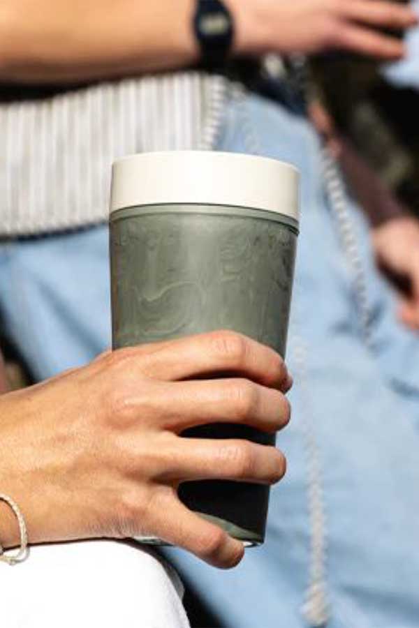 Green Reusable coffee Cups